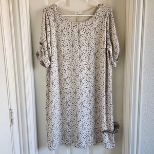 Everly Music Note Print Dress Size Large